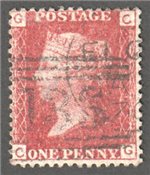 Great Britain Scott 33 Used Plate 119 - CG (2) - Click Image to Close